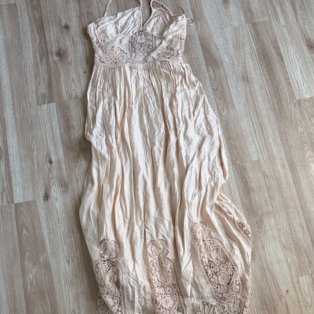 Nightcap Cream Lace Dress